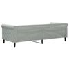 vidaXL daybed 80x200 cm velour lysegr&aring;