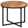 vidaXL sofabord 45x45x35 cm massivt akacietr&aelig; og jern