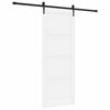vidaXL Skyded&oslash;r ORKDAL 83 x 211 cm Konstrueret tr&aelig; Hvid og sort