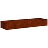 vidaXL plantekasse rustfarvet 280x80x40 cm forvitringsst&aring;l