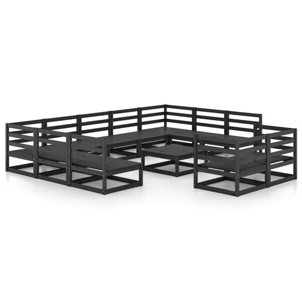 vidaXL lounges&aelig;t til haven 12 dele massivt fyrretr&aelig;