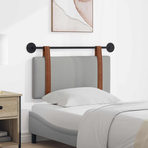 vidaXL H&aelig;ngende Hovedgavl V&aelig;gmonteret Skygr&aring; 90 x 55 x 5 cm Antik PU