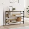 vidaXL konsolbord 100x32x75 cm konstrueret tr&aelig; sonoma-eg