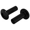 vidaXL Sleeve M&oslash;trikker 2 pcs Sort M4 x 14,5 mm Jern