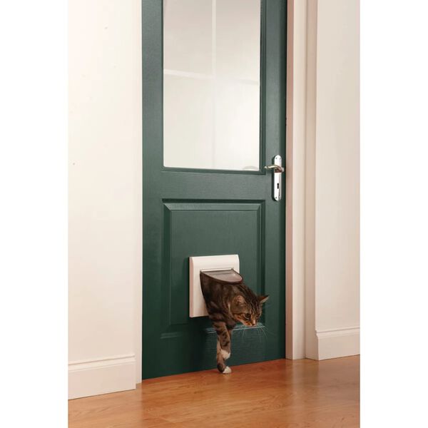 PetSafe manuel 4-vejs kattelem med tunnel Classic 917 hvid 5030
