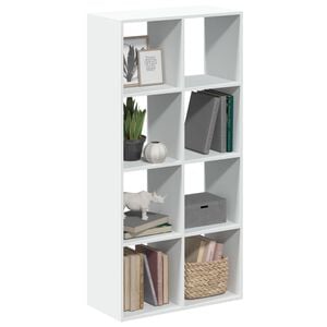 vidaXL rumdelerreol hvid 69,5x29x137,5 cm konstrueret tr&aelig;