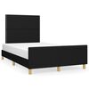 vidaXL sengeramme uden madras 120x190 cm stof sort