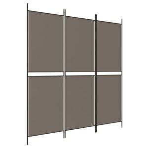 vidaXL 3-panels rumdeler 150x180 cm stof antracitgr&aring;