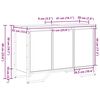 vidaXL Vaskeskab Andet Gammelt tr&aelig; 91 x 35 x 60 cm Konstrueret tr&aelig;