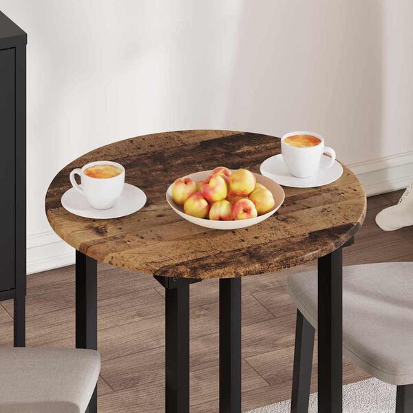 vidaXL Bordplade Gammelt tr&aelig; 60 x 60 x 1,5 cm Konstrueret tr&aelig;