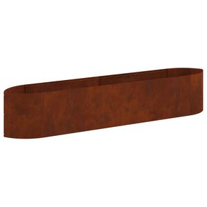 vidaXL H&aelig;vet Havebed Cortenst&aring;l 220 x 40 x 40 cm St&aring;l