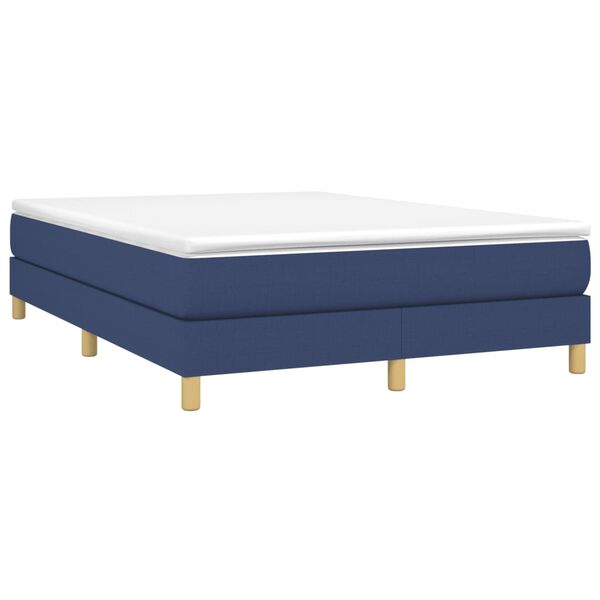 vidaXL Boxspring sengeramme 140x190 cm stof bl&aring;