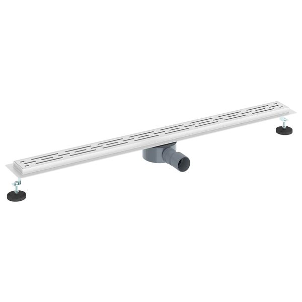 vidaXL Bruseafl&oslash;b Glasd&aelig;ksel med 360&deg; Siphon S&oslash;lv 100 cm