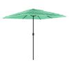 vidaXL haveparasol med st&aring;lstang 248x248x248 cm gr&oslash;n