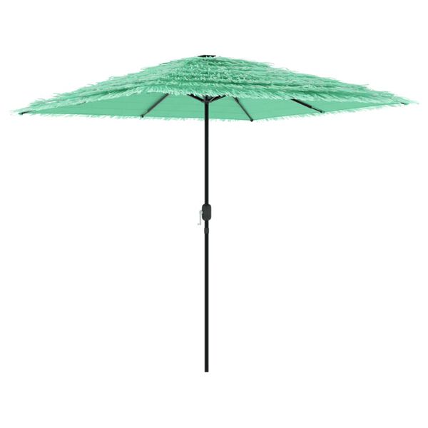 vidaXL haveparasol med st&aring;lstang 248x248x248 cm gr&oslash;n
