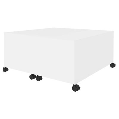 vidaXL sofabord 75x75x38 cm spånplade hvid