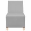 vidaXL Modulsofa enhed uden arme 2 pcs Skygr&aring; 55 x 74 x 82 cm Stof