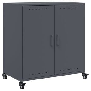 vidaXL skab 68x39x72 cm st&aring;l antracitgr&aring;