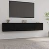 vidaXL tv-borde 2 stk. 80x30x30 cm konstrueret tr&aelig; sort