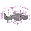 vidaXL Havesofa S&aelig;t med opbevaring 10 pcs Sort Poly rattan