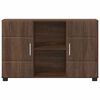vidaXL Sideboard med d&oslash;r Brun eg 88,5 x 30,5 x 55,5 cm Konstrueret tr&aelig;