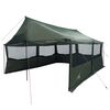 vidaXL Familietelt Army gr&oslash;n 600 x 400 x 268 cm Polyester og St&aring;l