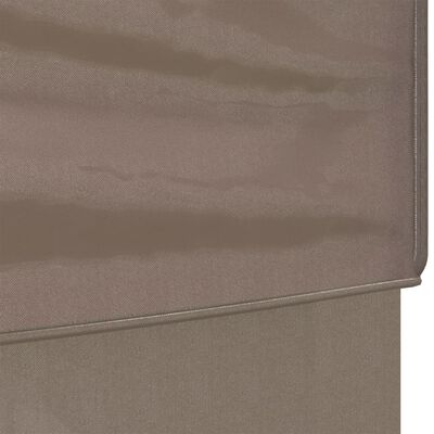 vidaXL foldbart festtelt med sidevægge 2x2 m gråbrun