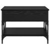vidaXL Sofabord Sort eg 70x50x50cm Konstrueret tr&aelig;