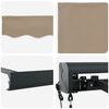 vidaXL Markise Beige 350 x 250 x 165 cm Polyester og Aluminium