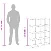 vidaXL kubeformede opbevaringskasser 12 stk. PP transparent