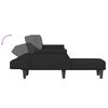 vidaXL L-formet sovesofa 271x140x70 cm velour sort