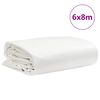 vidaXL presenning 6x8 m 650 g/m&sup2; hvid