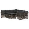 vidaXL Havesofa S&aelig;t 9 stk. Gr&aring; polyrattan