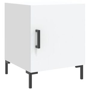 vidaXL sengebord 40x40x50 cm konstrueret tr&aelig; hvid