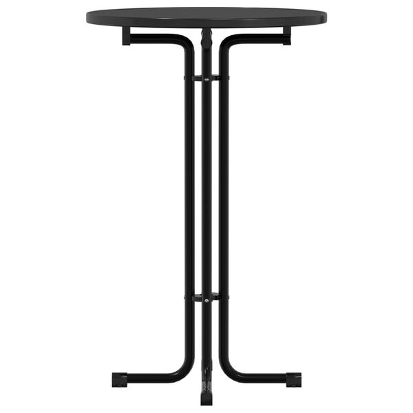 vidaXL spisebord Ø70x110 cm konstrueret træ og stål