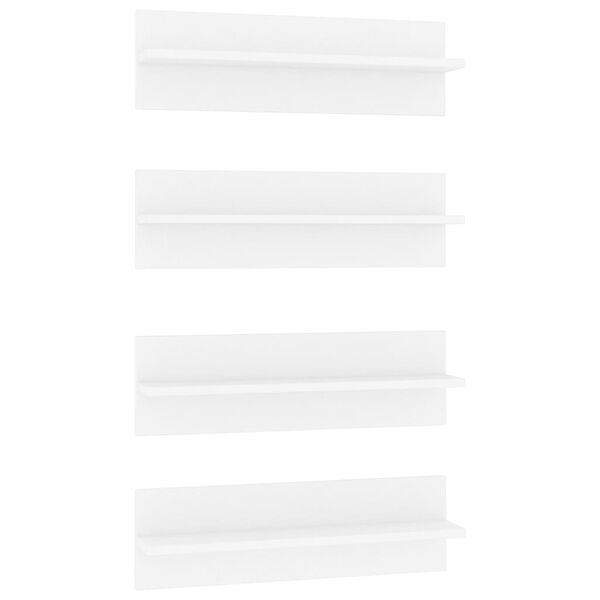 vidaXL v&aelig;ghylder 4 stk. 60x11,5x18 cm konstrueret tr&aelig; hvid