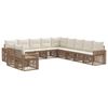 vidaXL Havesofa S&aelig;t 11 stk. Beige og cremehvid polyrattan