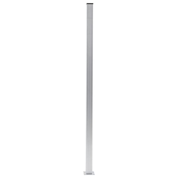 vidaXL hegnsp&aelig;le 2 stk. 185 cm aluminium