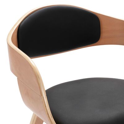 vidaXL spisebordsstole 6 stk. bøjet træ og kunstlæder