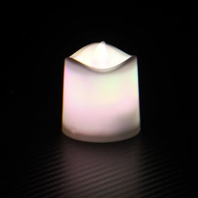 vidaXL LED-fyrfadslys 24 stk. farverigt lys