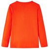 Lang&aelig;rmet T-shirt til b&oslash;rn str. 92 cm orange