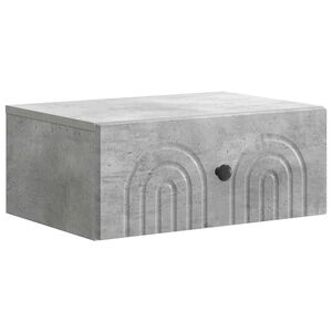 vidaXL V&aelig;gh&aelig;ngt Natbord Betongr&aring; 49 x 34,5 x 20 cm Konstrueret tr&aelig;