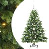 vidaXL Kunstigt juletr&aelig; med 150 LED'er Gr&oslash;n 120 cm PE og PVC