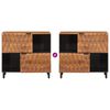 vidaXL Sideboard Acacia Brun Finish 80 x 33 x 75 cm Massivt mangotr&aelig;