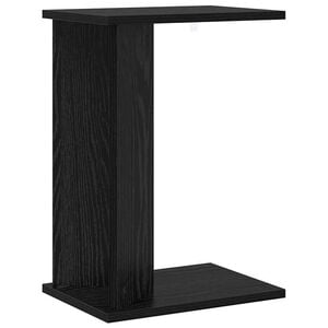 vidaXL Endebord Sort eg 35 x 25 x 50 cm Konstrueret tr&aelig;