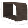 vidaXL loungesæt til haven 10 dele med hynder polyrattan brun