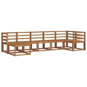 vidaXL Udend&oslash;rs sofagruppe 7 pcs Naturfarvet Massivt Akacietr&aelig;