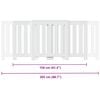 vidaXL radiatorskjuler 205x21,5x83,5 cm konstrueret tr&aelig; hvid