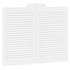 vidaXL Svingd&oslash;re 80 x 50 cm Massivt fyrretr&aelig; Hvid