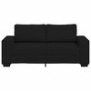 vidaXL 2-personers sofa 140 cm stof sort